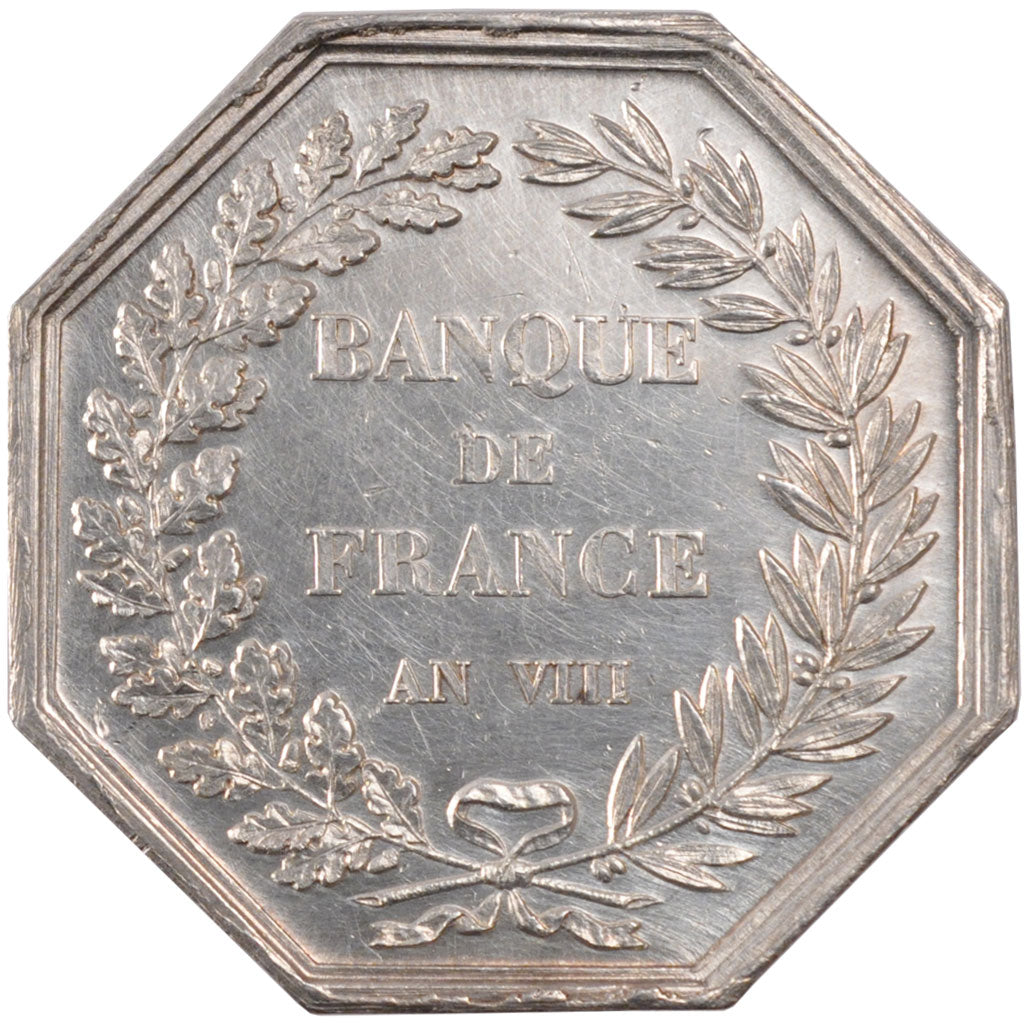 France, Bank, Token, AU(55-58), Silver, 26.30