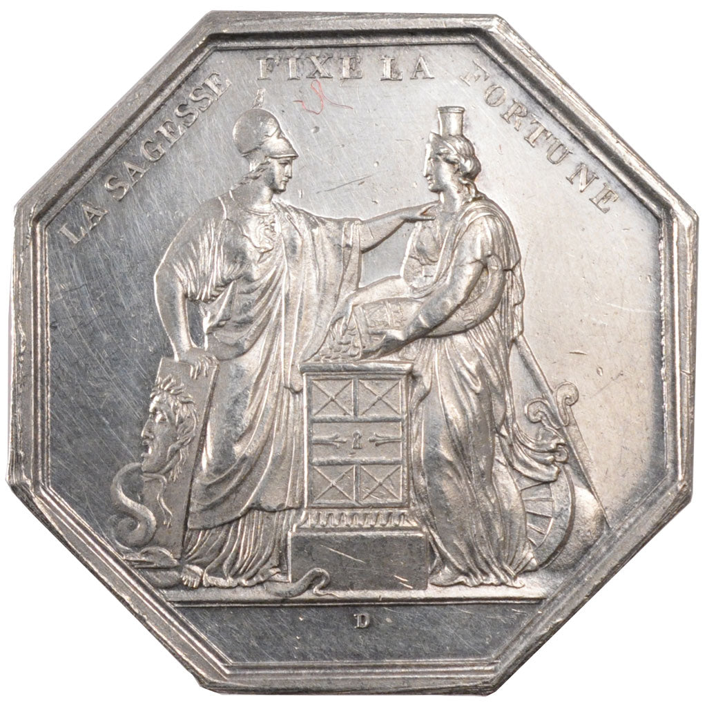 France, Bank, Token, AU(55-58), Silver, 23.70