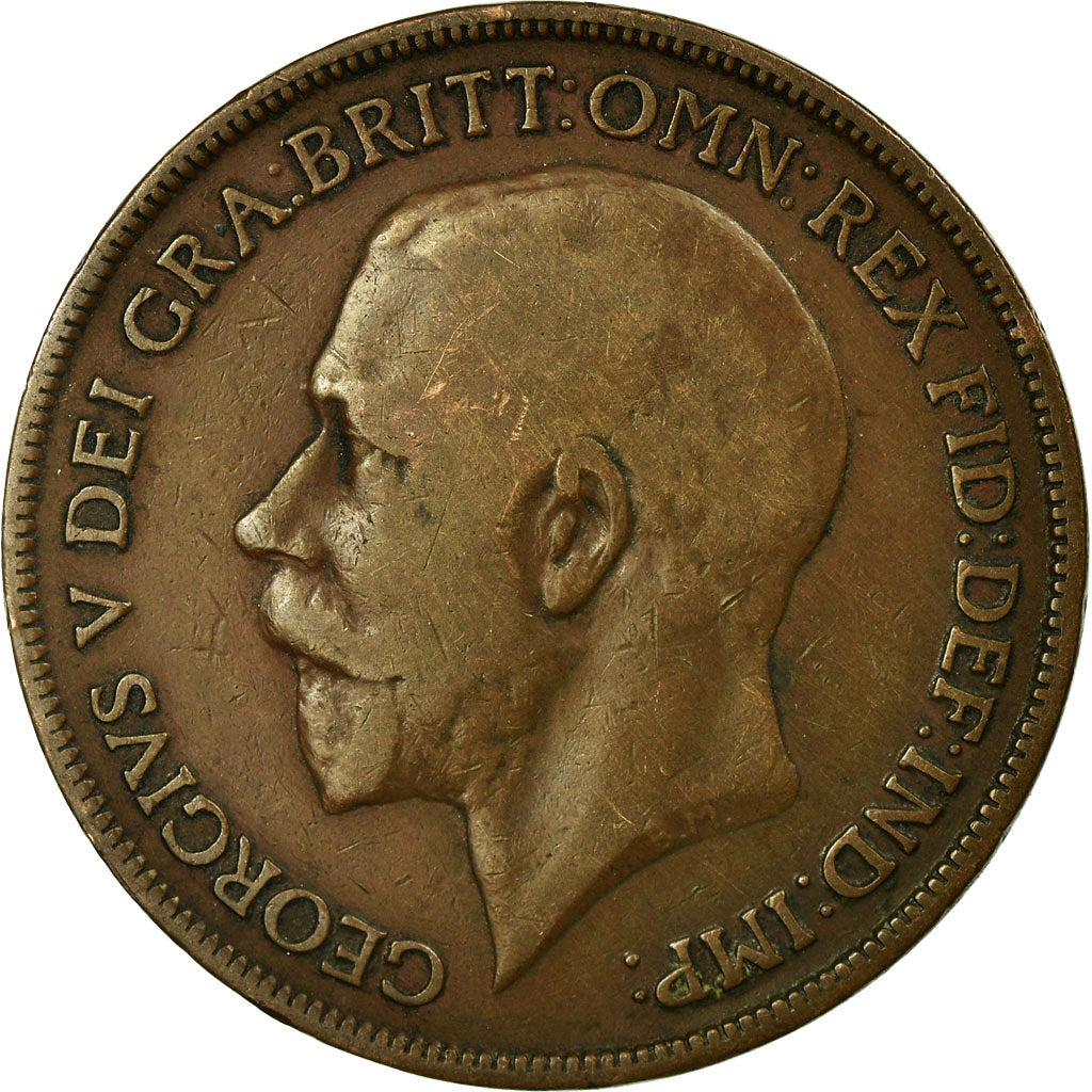 Monnaie, Grande-Bretagne, George V, Penny, 1920, TTB, Bronze, KM:810