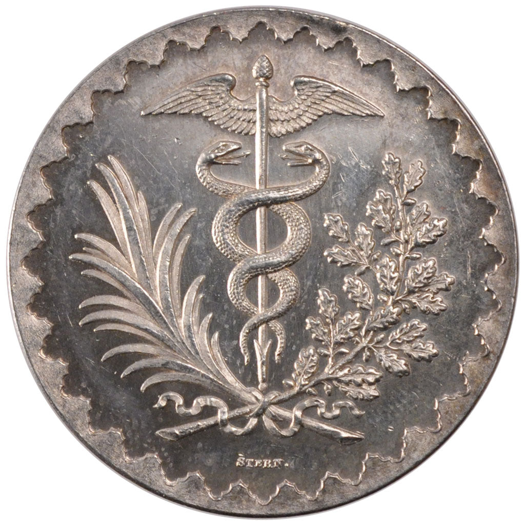 France, Bank, Token, MS(60-62), Silver, 17.27