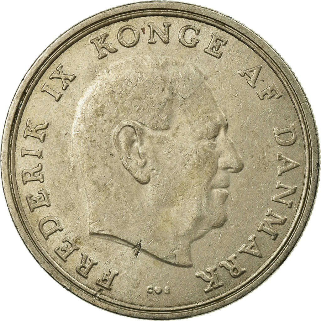 Munten, Denemarken, Frederik IX, 5 Kroner, 1970, Copenhagen, ZF, Copper-nickel