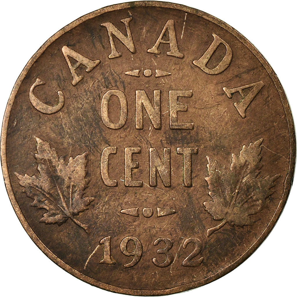 Coin, Canada, George V, Cent, 1932, Royal Canadian Mint, Ottawa, VF(30-35)