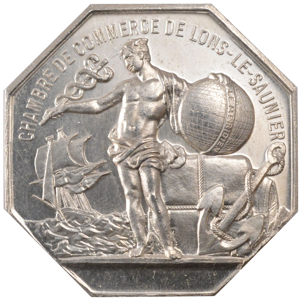 France, Chamber of Commerce, Token, MS(63), Silver, 24.56