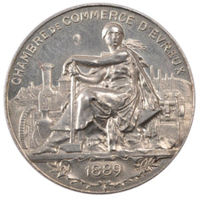 France, Chamber of Commerce, Token, 1889, MS(63), Silver, 22.94