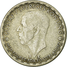 Münze, Schweden, Gustaf V, Krona, 1947, S+, Silber, KM:814