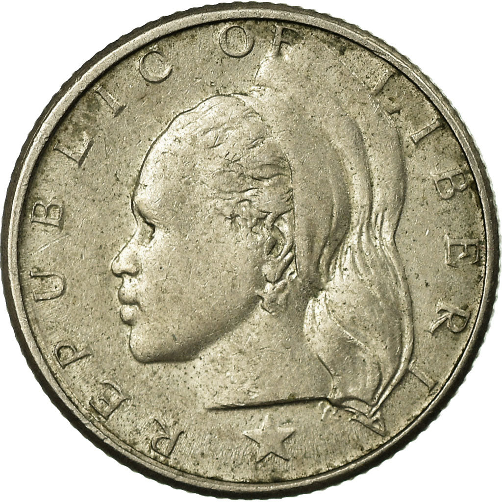 Coin, Liberia, 10 Cents, 1970, EF(40-45), Copper-nickel, KM:15a.2
