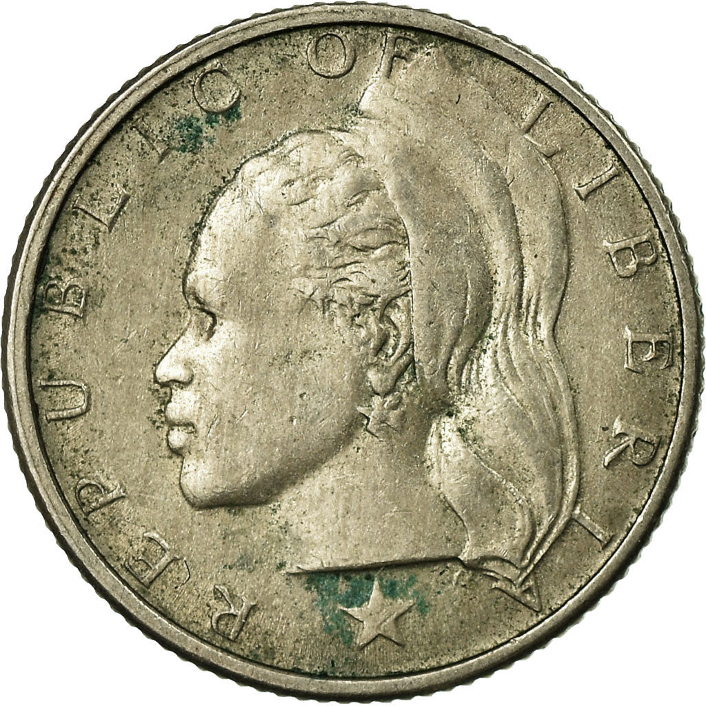 Coin, Liberia, 10 Cents, 1970, EF(40-45), Copper-nickel, KM:15a.2