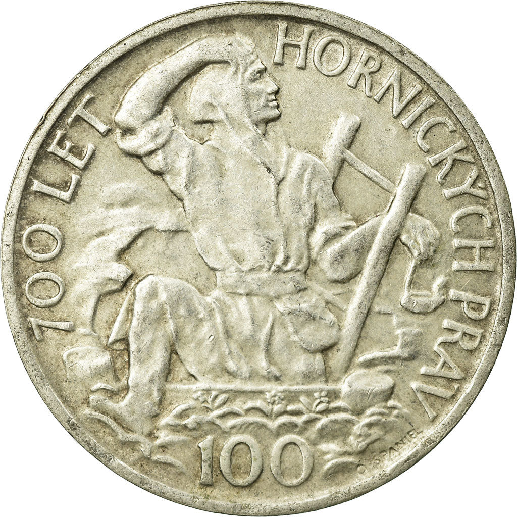 Moneta, Cecoslovacchia, 100 Korun, 1949, BB, Argento, KM:29