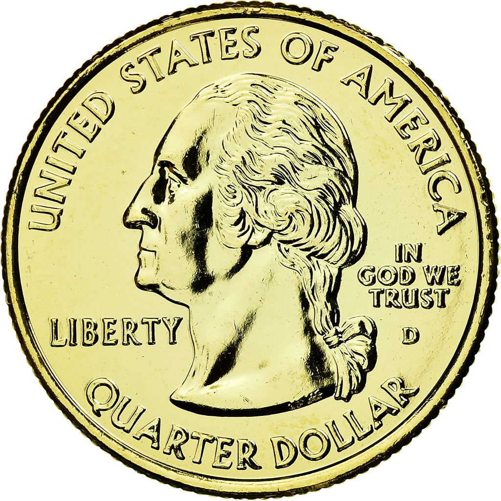 Moneta, Stati Uniti, Mississippi, Quarter, 2002, golden, SPL-, Rame-nichel
