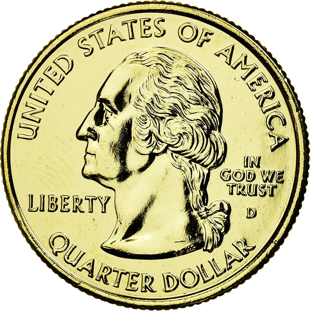 Münze, Vereinigte Staaten, Alabama, Quarter, 2003, golden, VZ, Copper-nickel