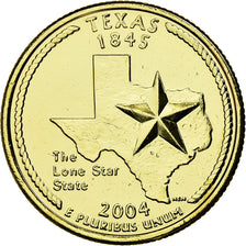 Coin, United States, Texas, Quarter, 2004, golden, AU(55-58), Copper-nickel