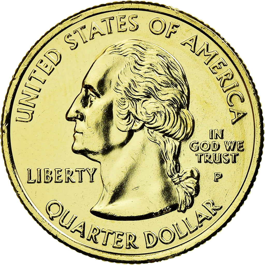 Coin, United States, Texas, Quarter, 2004, golden, AU(55-58), Copper-nickel