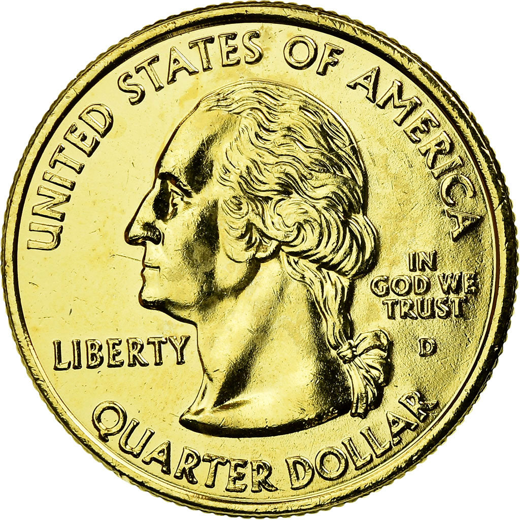 Coin, United States, Iowa, Quarter, 2004, golden, AU(55-58), Copper-nickel