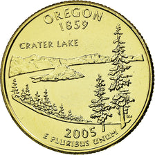 Moneta, Stati Uniti, Oregon, Quarter, 2005, golden, SPL-, Rame-nichel