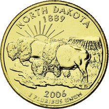 Monnaie, États-Unis, North Dakota, Quarter, 2006, golden, SUP, Copper-nickel