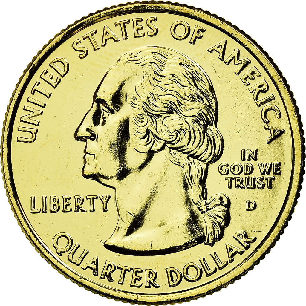 Moneta, USA, Nebraska, Quarter, 2006, golden, AU(55-58), Miedź-Nikiel