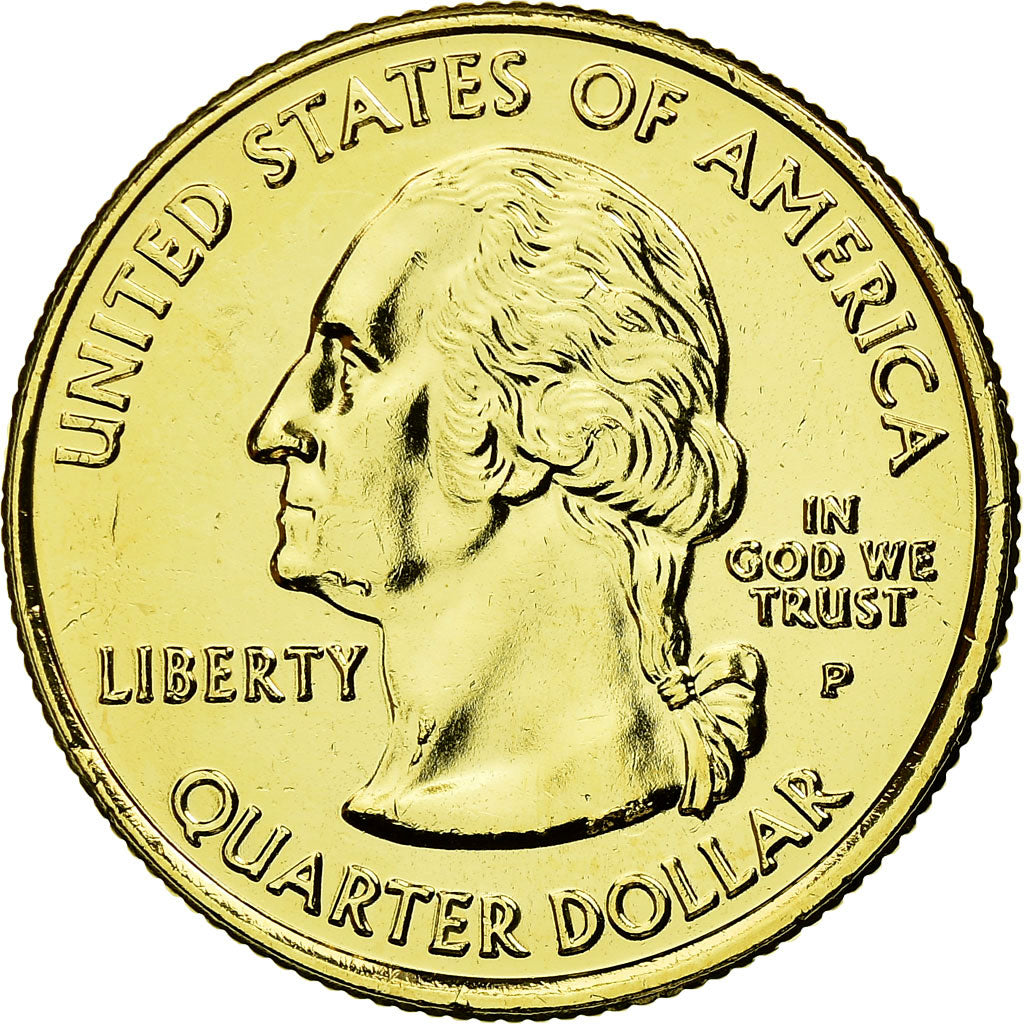 Moneda, Estados Unidos, Idaho, Quarter, 2007, golden, EBC, Cobre - níquel