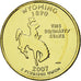 Moneda, Estados Unidos, Wyoming, Quarter, 2007, golden, EBC, Cobre - níquel
