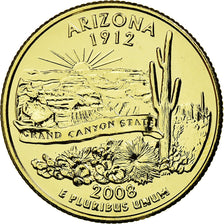 Moneta, Stati Uniti, Arizona, Quarter, 2008, golden, SPL-, Rame-nichel
