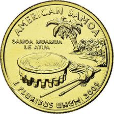 Monnaie, États-Unis, American Samoa, Quarter, 2009, golden, SUP, Copper-nickel