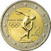 Grecja, 2 Euro, 2004, MS(63), Bimetaliczny, KM:209