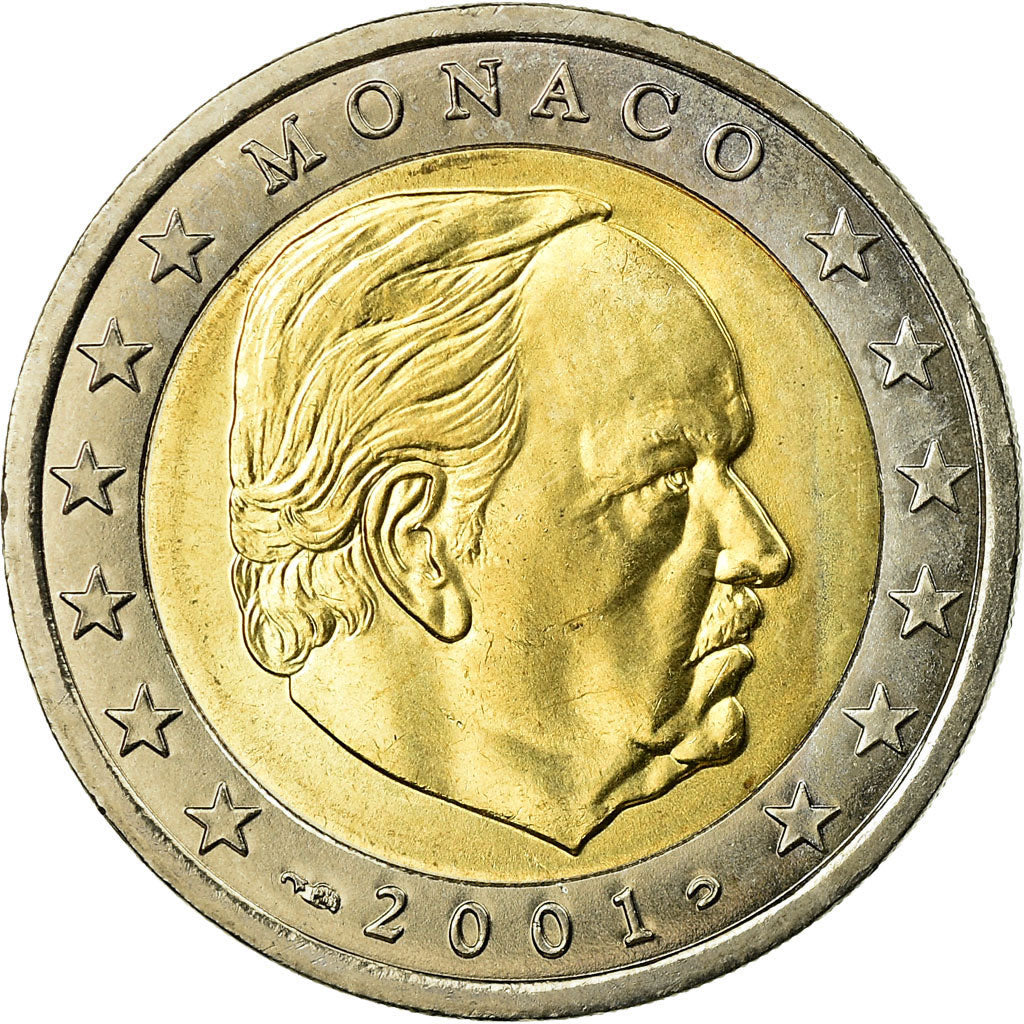 Monaco, 2 Euro, 2001, SPL, Bi-metallico, KM:174