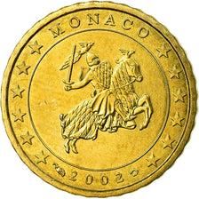 Monaco, 10 Euro Cent, 2002, SPL, Laiton, KM:170