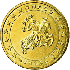 Monaco, 50 Euro Cent, 2002, SPL, Ottone, KM:172
