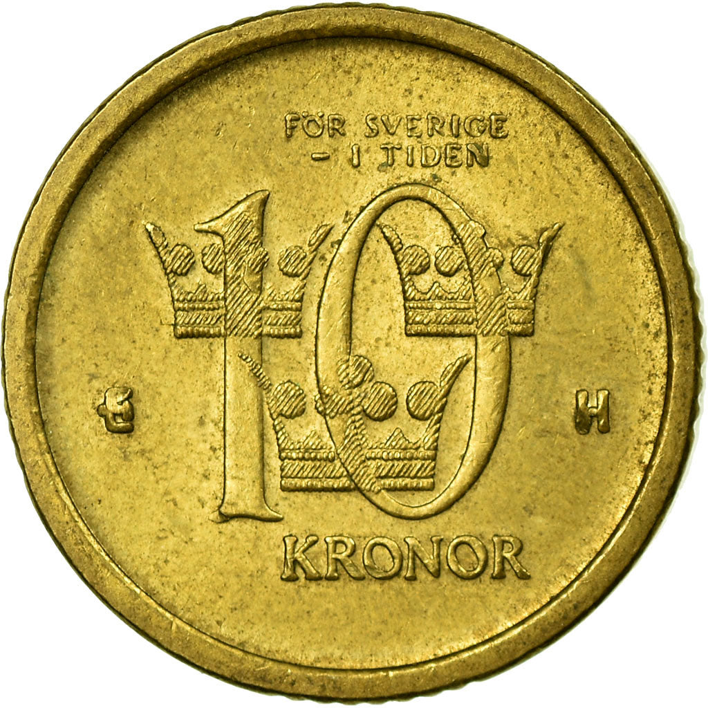 Moneta, Svezia, Carl XVI Gustaf, 10 Kronor, 2004, Eskilstuna, BB