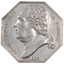 France, Chamber of Commerce, Token, 1824, MS(60-62), Silver, 14.72