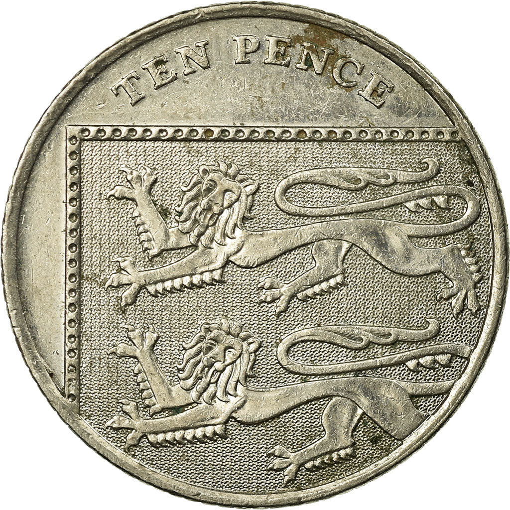 Münze, Großbritannien, Elizabeth II, 10 Pence, 2008, SS, Copper-nickel