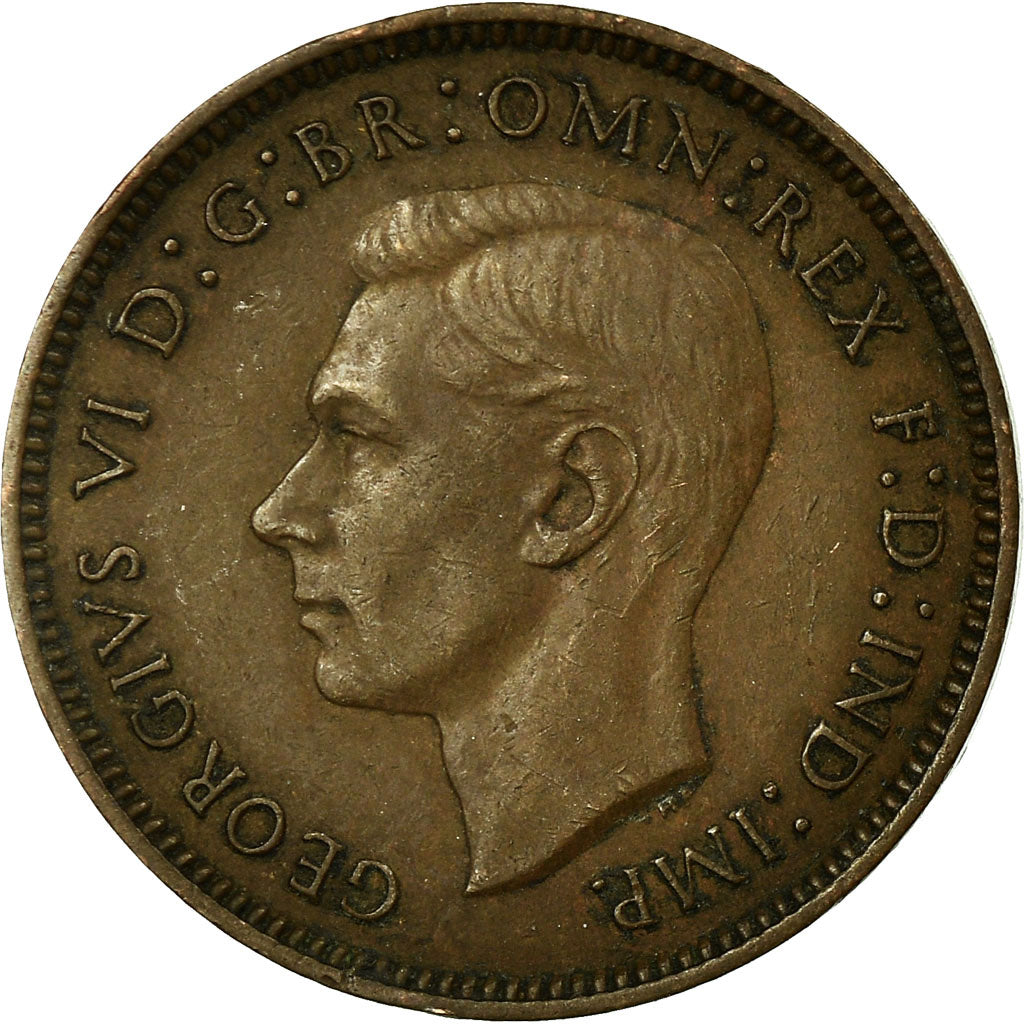 Coin, Great Britain, George VI, Farthing, 1937, EF(40-45), Bronze, KM:843
