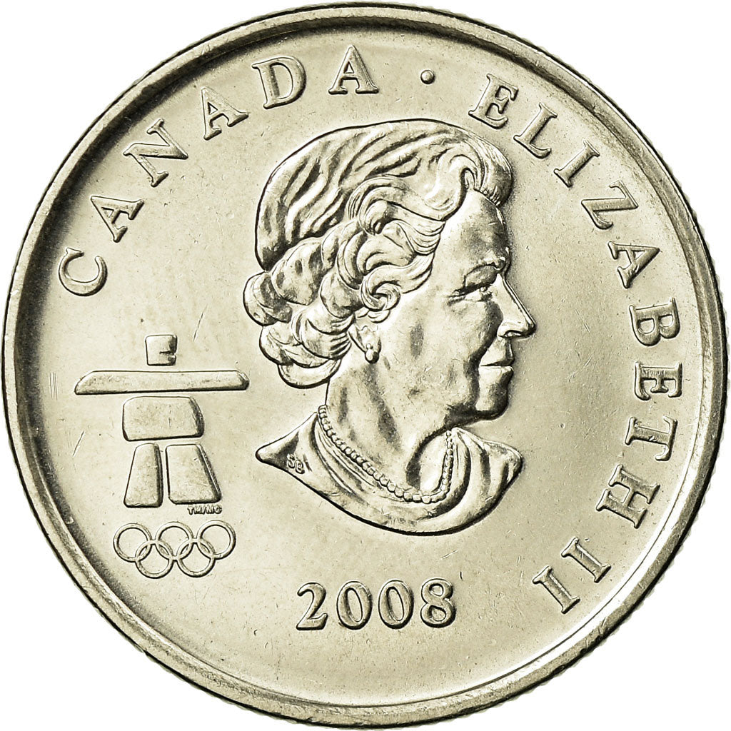 Coin, Canada, Elizabeth II, 25 Cents, 2008, Royal Canadian Mint, EF(40-45)
