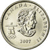 Moneda, Canadá, Elizabeth II, 25 Cents, 2007, Royal Canadian Mint, Ottawa, MBC