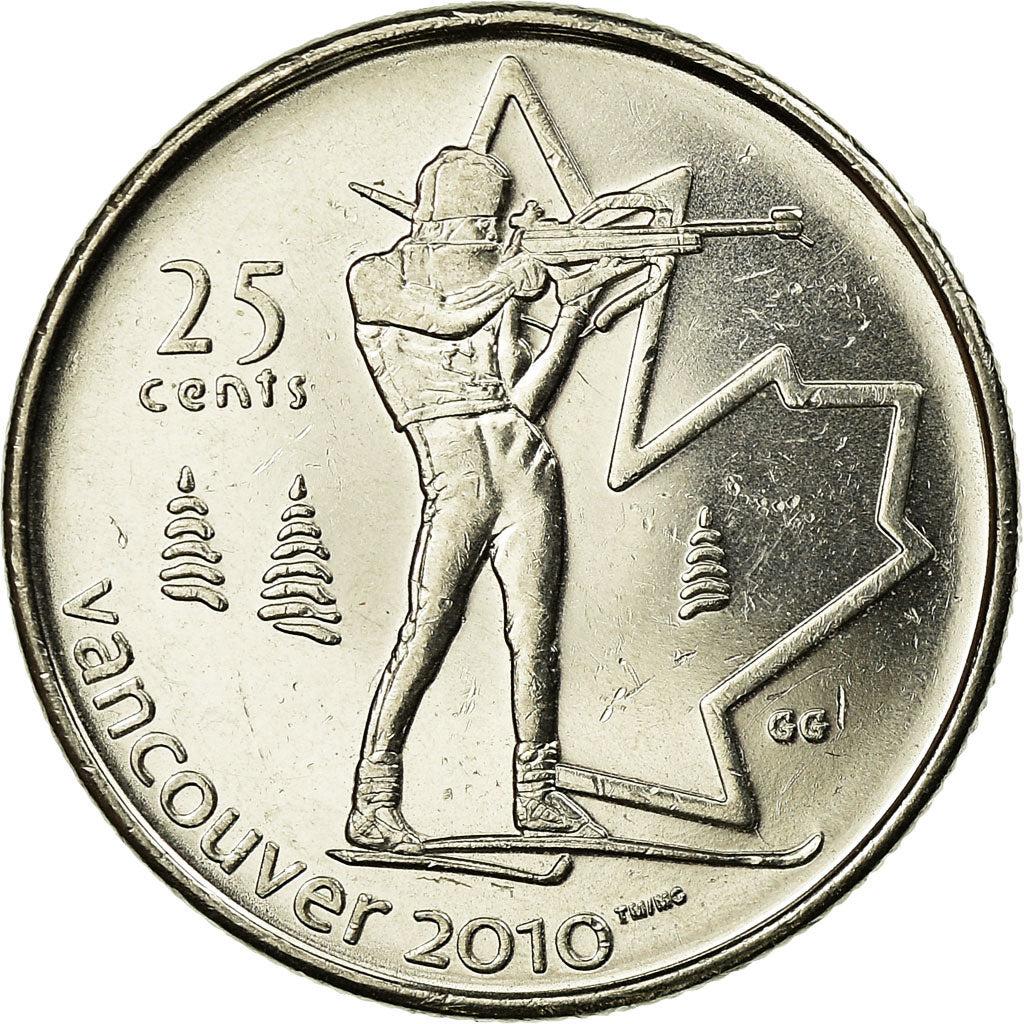 Moneda, Canadá, Elizabeth II, 25 Cents, 2007, Royal Canadian Mint, Ottawa, MBC