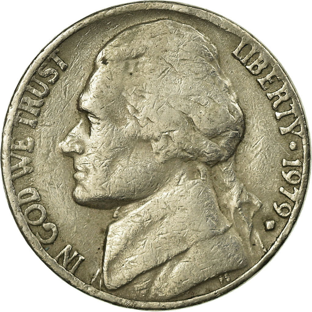Moneta, Stati Uniti, Jefferson Nickel, 5 Cents, 1979, U.S. Mint, Denver, BB