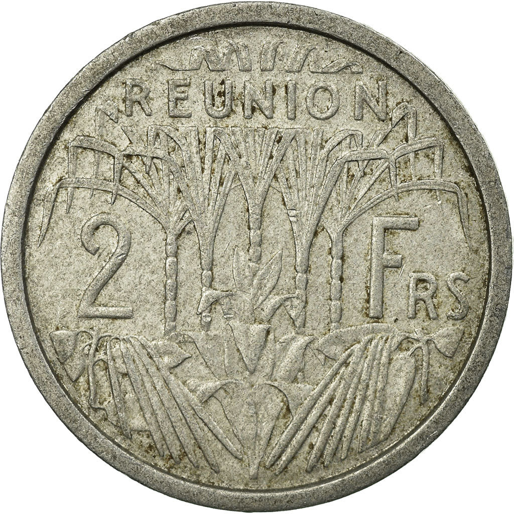Coin, Réunion, 2 Francs, 1948, VF(30-35), Aluminum, KM:8
