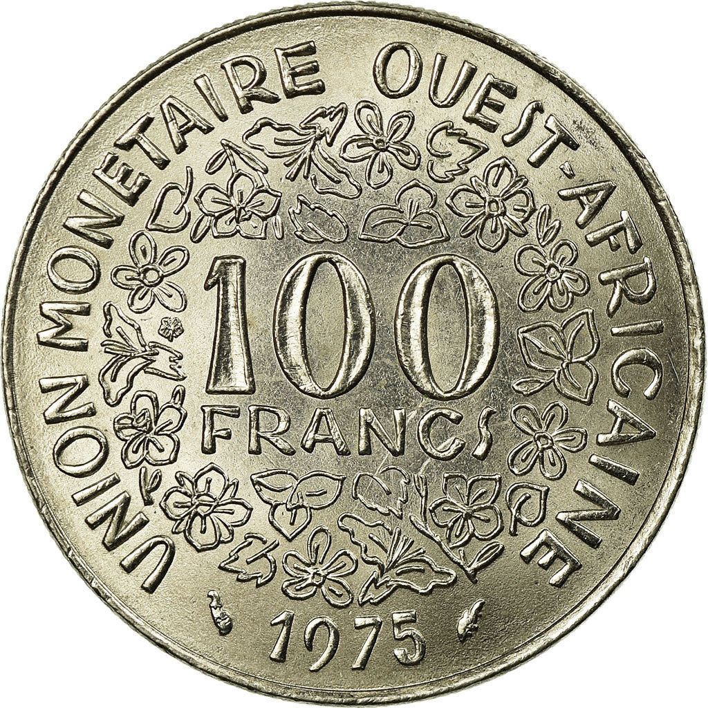 Munten, West Afrikaanse Staten, 100 Francs, 1975, PR, Nickel, KM:4