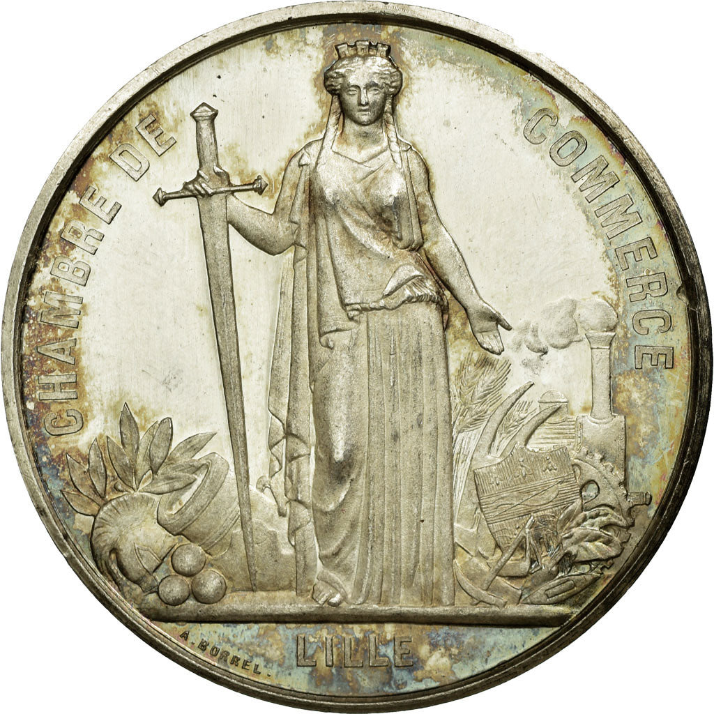 France, Token, Chamber of Commerce, MS(60-62), Silver