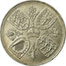 Coin, Great Britain, Elizabeth II, Crown, 1953, AU(55-58), Copper-nickel, KM:894
