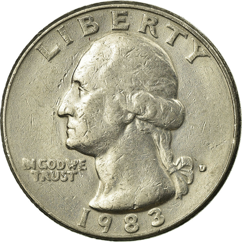 Moneta, Stati Uniti, Washington Quarter, Quarter, 1983, U.S. Mint, Denver, BB