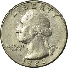 Moneta, Stati Uniti, Washington Quarter, Quarter, 1983, U.S. Mint, Denver, BB