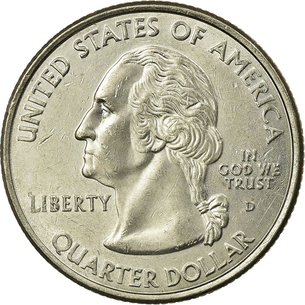Coin, United States, Washington Quarter, Quarter, 2002, U.S. Mint, Denver