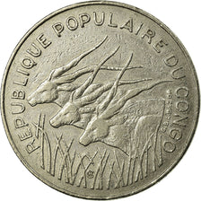 Coin, Congo Republic, 100 Francs, 1983, Paris, EF(40-45), Nickel, KM:2