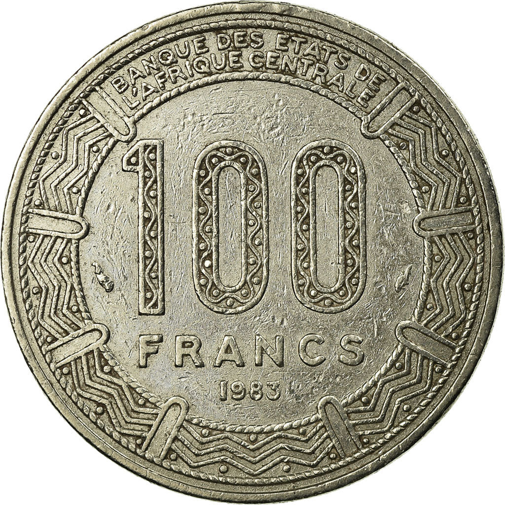 Coin, Congo Republic, 100 Francs, 1983, Paris, EF(40-45), Nickel, KM:2