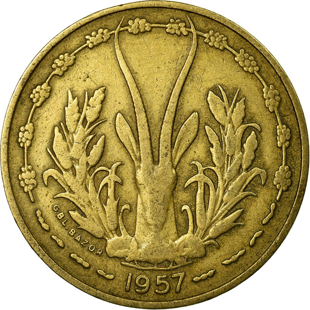 Monnaie, French West Africa, 10 Francs, 1957, Paris, TTB, Aluminum-Bronze, KM:8