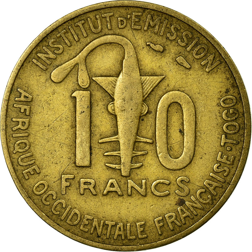 Monnaie, French West Africa, 10 Francs, 1957, Paris, TTB, Aluminum-Bronze, KM:8