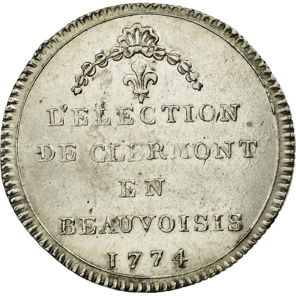 France, Token, Royal, 1774, MS(60-62), Silver, Feuardent:6067a