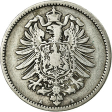 Münze, GERMANY - EMPIRE, Wilhelm I, Mark, 1874, Berlin, S, Silber, KM:7