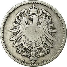Coin, GERMANY - EMPIRE, Wilhelm I, Mark, 1874, Berlin, VF(20-25), Silver, KM:7